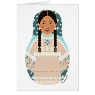 Native American Matryoshka Card
