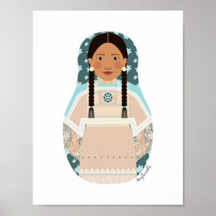 Native American Matryoshka Poster