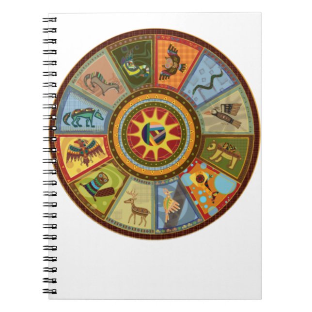 Native American Medicine Wheel Notebook (Front)