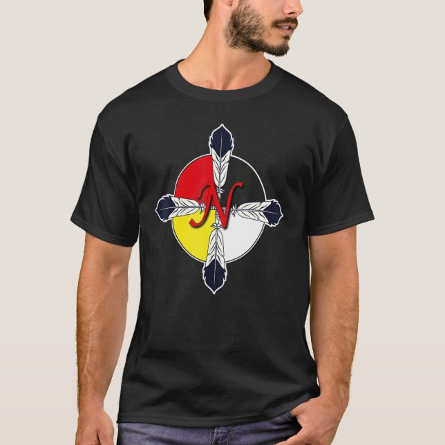Native American Medicine Wheel T-Shirt (Front)