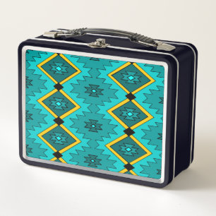 Native American Metal Lunch Box