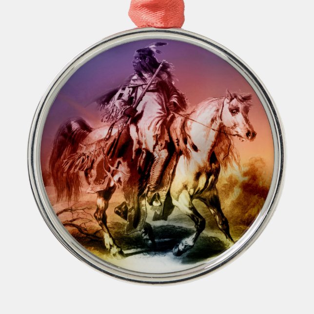 Native American Metal Tree Decoration (Front)