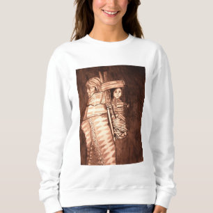 NATIVE AMERICAN MOTHER AND PAPOOSE SWEATSHIRT