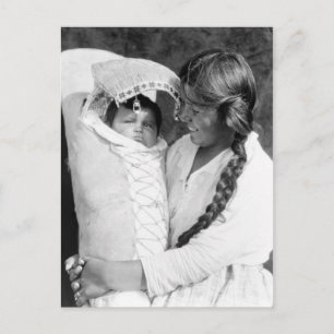 Native American Mother With Her Papoose Postcard