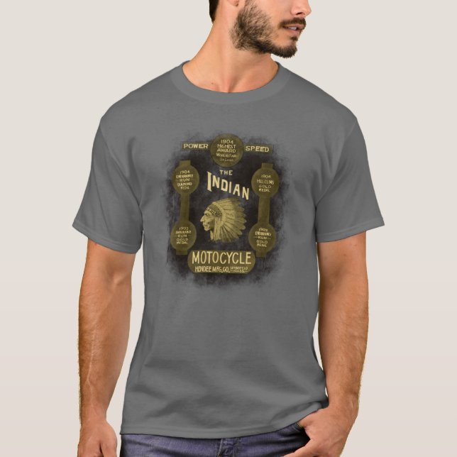 Native American Motorcycles T-Shirt (Front)