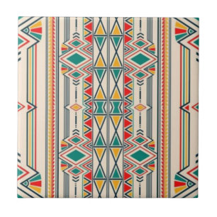 Native American Navajo Tribal Pattern Tile