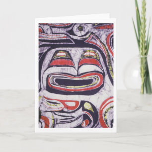 Native American Northwest Coast Inspired Design Card