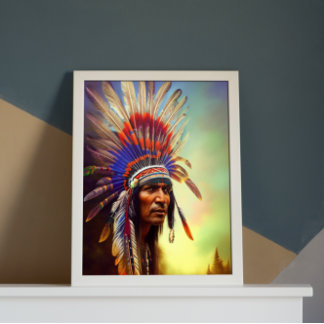 Native American Ojibwe  Poster