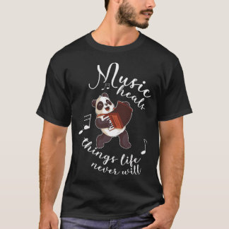 Native American on rocks in the moonlight. T-Shirt