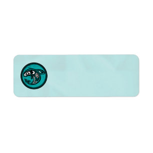 Native American Orca Whale, turquoise