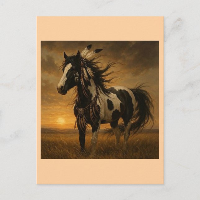 Native American Paint Horse Postcard - Koko (Front)