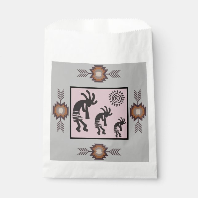Native American Party Kokopelli Party Favour Bags (Front)