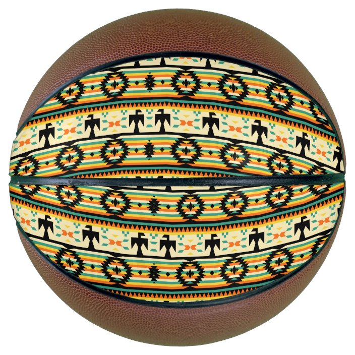 Native American Pattern Basketball Zazzle.co.uk