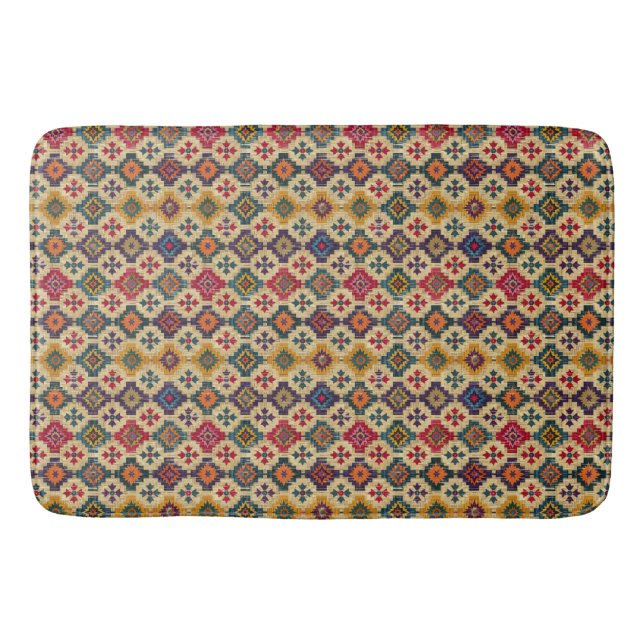 Native American Pattern Bath Mat (Front)