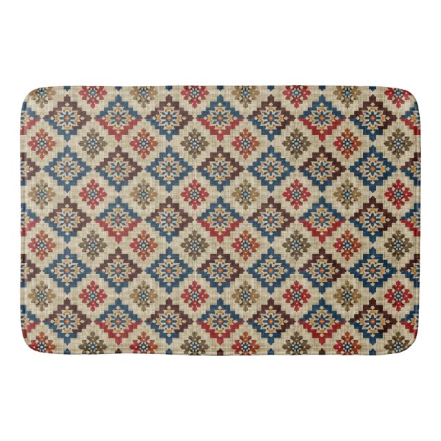 Native American Pattern Bath Mat (Front)