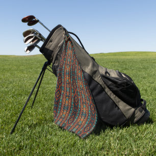 Native American Pattern Boho Culture Abstract Arts Golf Towel