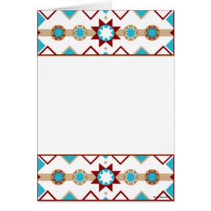 Native American Pattern Card