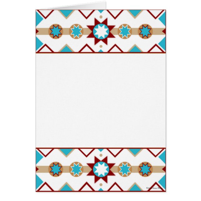 Native American Pattern Card (Front)