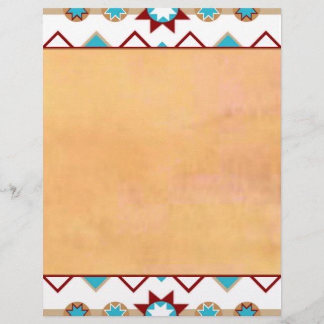 Native American Pattern Letterhead (Front)