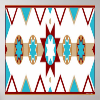 Native American Pattern Poster