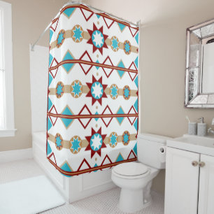 Native American Pattern Shower Curtain