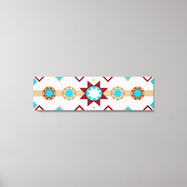 Native American Pattern Stretched Canvas Print (Front)
