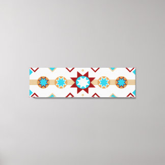 Native American Pattern Stretched Canvas Print