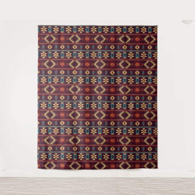 Native American Pattern Tapestry (Front)