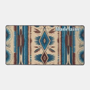 Native American Pattern. Western. Personalised Desk Mat