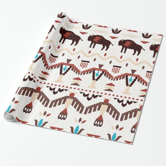 Native American Pattern Wrapping Paper | Zazzle.co.uk