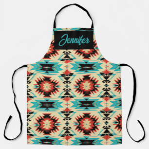 Native American patterned sunburst Apron