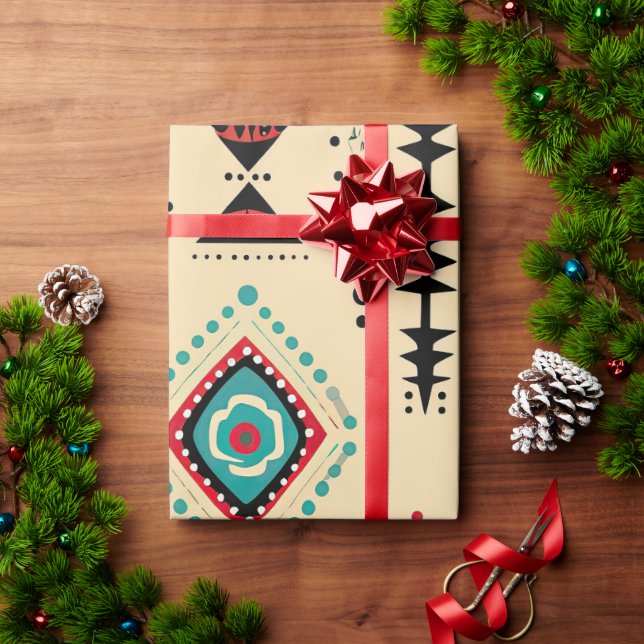 Native American patterned Wrapping Paper (Holiday Gift)