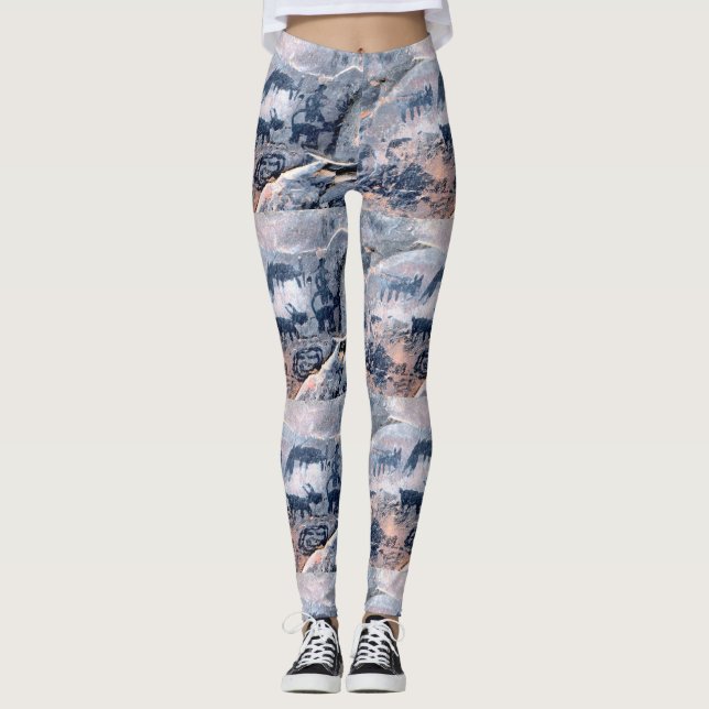native american petroglyph leggings (Front)