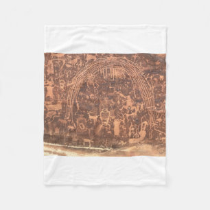 Native American Petroglyphs Rochester Panel Fleece Blanket