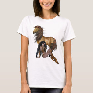 Native American Princess and Horse Shirt