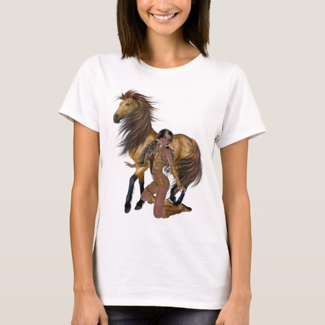 Native American Princess and Horse Shirt (Front)