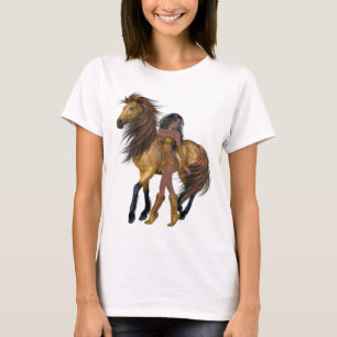 Native American Princess and Horse Shirt