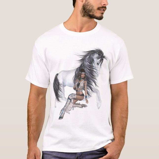 Native American Princess and Stallion Shirt (Front)
