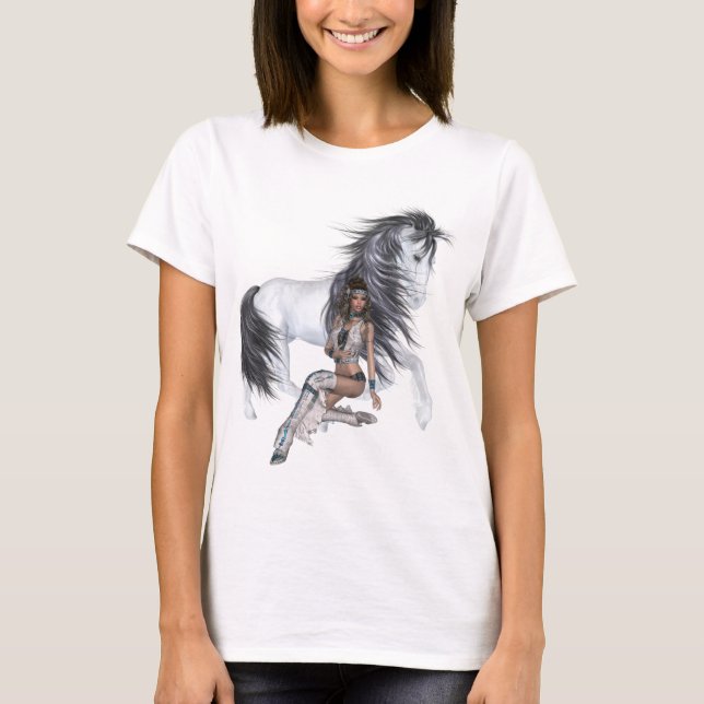 Native American Princess and Stallion Shirt (Front)