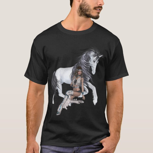 Native American Princess and Stallion Shirt (Front)