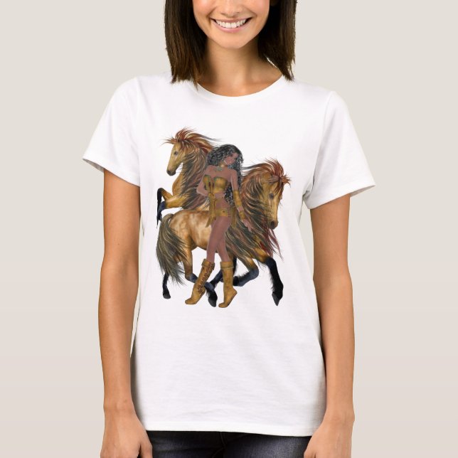 Native American Princess and Stallions Shirt (Front)