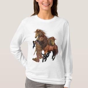 Native American Princess and Stallions Shirt