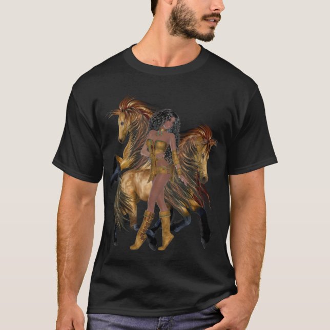 Native American Princess and Stallions Shirt (Front)
