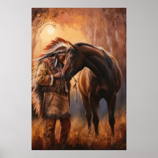 Native American Print, Value Poster Paper (Matte) (Front)