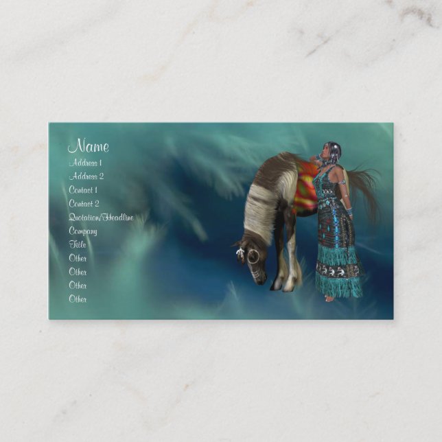 Native American Profile Card (Front)