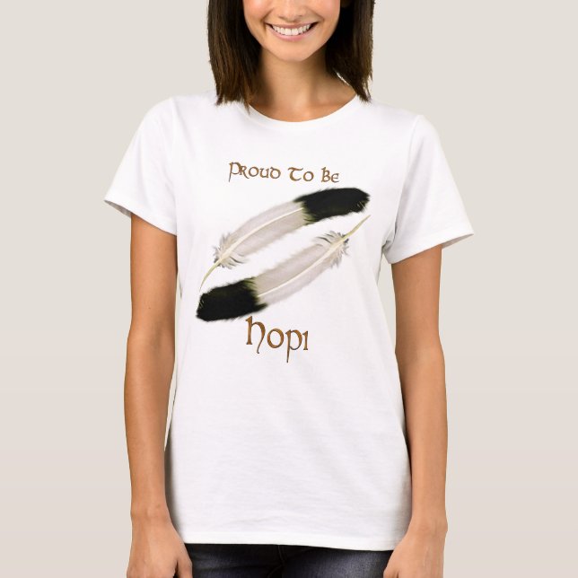Native American 'PROUD TO BE HOPI" Series T-Shirt (Front)