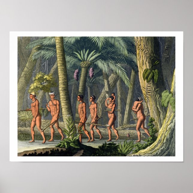 Native American Puri Tribesmen in their Forest, fr Poster (Front)