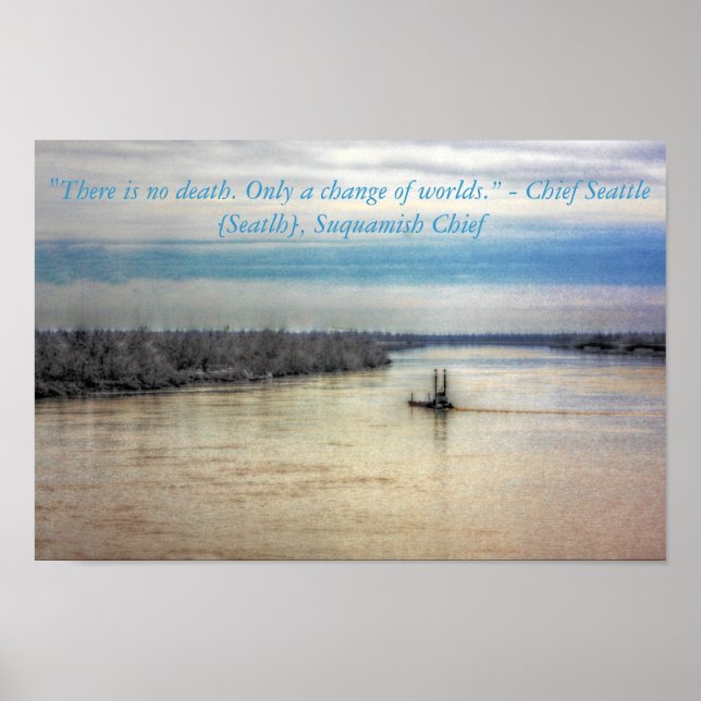 Native American Quote Chief Seattle Poster (Front)