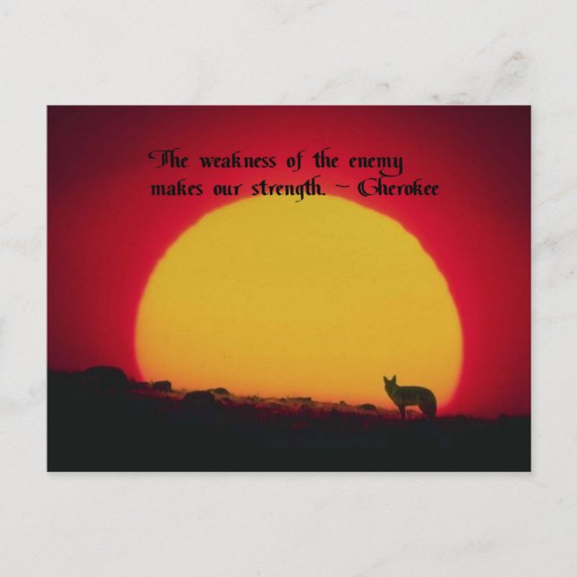 Native American Quotes Postcard (Front)