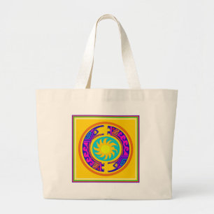 Native American Rainbow Spirits Large Tote Bag